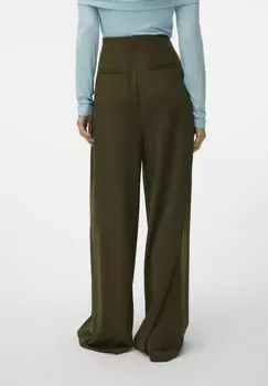 Брюки LIVA SUPER WIDE Vero Moda, оливковый