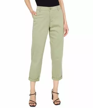 Брюки Liverpool, Buddy Trouser Pants with Rolled Cuff in Oil Green