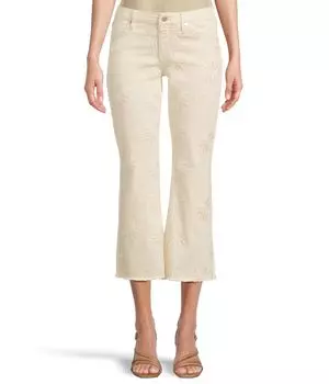 Брюки Liverpool Los Angeles Hannah Crop Flare With Fray Hem 25.5", цвет Ecru Abstract Floral