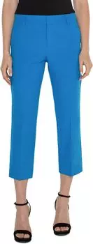 Брюки Liverpool Los Angeles Kelsey Luxe Stretch Mid Rise Crop Trouser with Slit, цвет Diva Blue