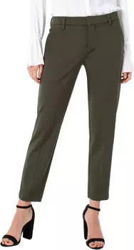 Брюки Liverpool Los Angeles Kelsey Slim Leg Trousers in Super Stretch Ponte Knit, цвет Olive Branch