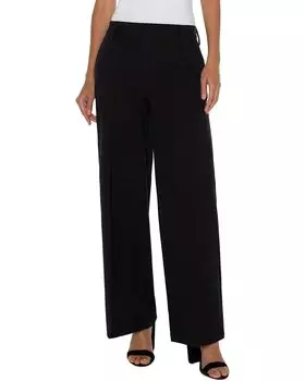 Брюки Liverpool Los Angeles Kelsey Wide Leg Trouser Ponte, черный