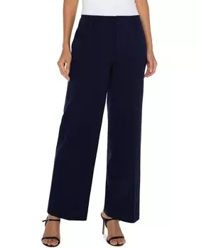 Брюки Liverpool Los Angeles Kelsey Wide Leg Trouser Ponte, цвет Cadet Blue