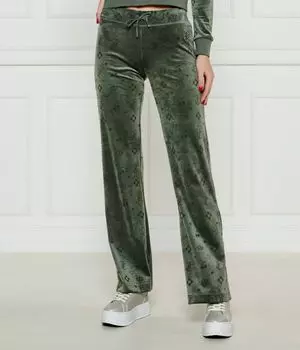 Брюки Лиза Flare fit Juicy Couture, зеленый