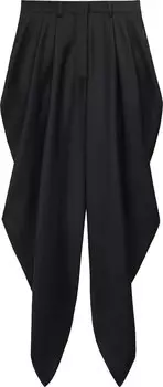 Брюки Loewe Draped Trousers 'Black', черный