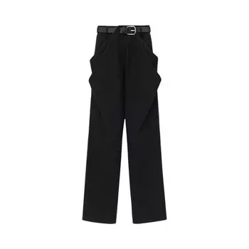 Брюки Loewe Draped Trousers, черный