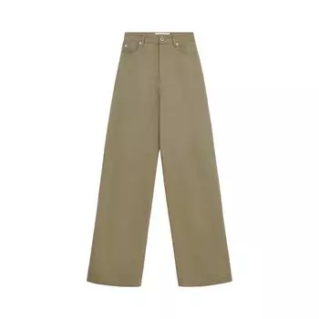 Брюки Loewe High Waisted Trousers, зеленый