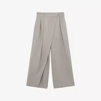 Брюки Loewe с запахом и плиссировкой, бежевый