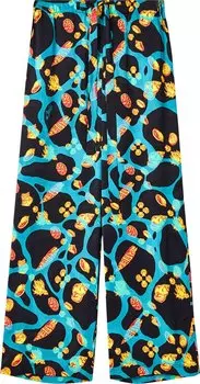 Брюки Loewe Shell Print Trousers 'Black/Turquoise', черный