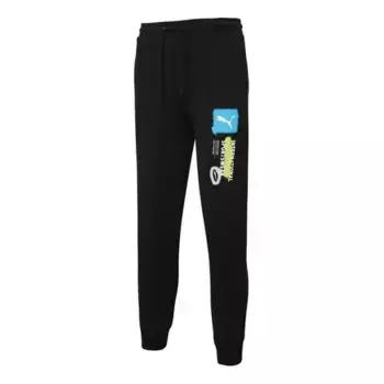 Брюки logo international sportswear pants 'black' Puma, черный