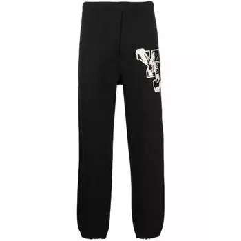 Брюки logo-print track pant Y-3, черный