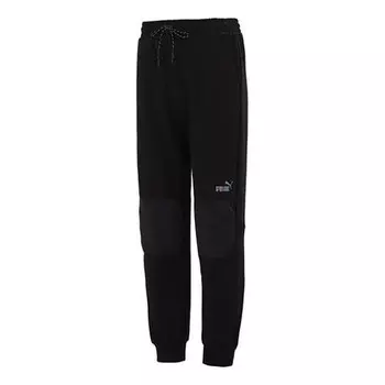 Брюки logo sweatpants 'black' Puma, черный