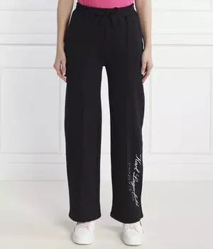 Брюки Loose fit Karl Lagerfeld, черный