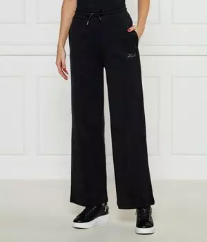 Брюки Loose fit Karl Lagerfeld, черный