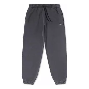 Брюки loose fit sneaker patch pant 'black grey' Converse, черный