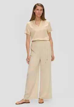 Брюки LOOSE MIT CRINKLE-STRUKTUR s.Oliver BLACK LABEL, бежевый