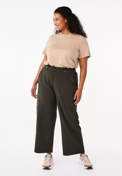 Брюки LOOSE WITH POCKETS Zizzi, темно-зеленый