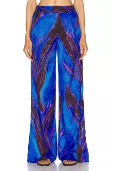Брюки Louisa Ballou Wide Leg Trouser, цвет Violet Flower