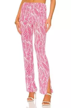 Брюки Lovers and Friends Makena, цвет Fuchsia Leaf Print