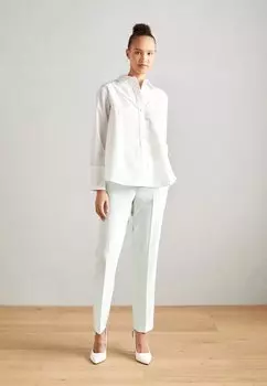 Брюки Low Straight Esprit, светло-зеленые цвета морской волны