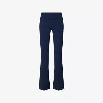 Брюки Lululemon Groove nulu расклешенные из эластичной ткани, синий