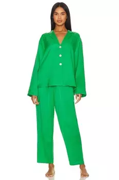 Брюки LUNYA Washable Silk Long Sleeve Set, цвет Glade Green