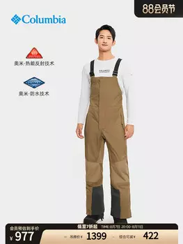 Брюки лыжные мужские Columbia со светоотражающим шпоном, серебристый