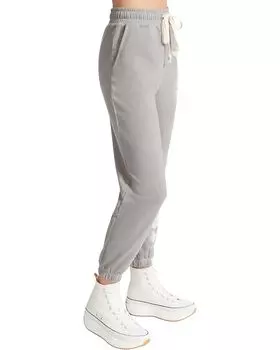 Брюки Madden Girl Engineered Tie-Dye Classic Tie Front Joggers, цвет Steel Grey