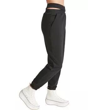 Брюки Madden Girl Joggers with Hip Cutouts, черный