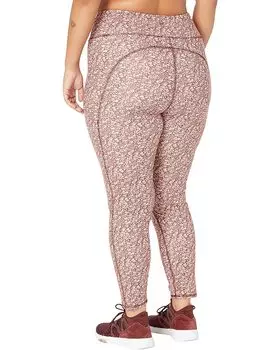 Брюки Madewell Plus MWL Flex High-Rise 25" Leggings in Cottage Garden, цвет Vintage Mulberry