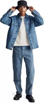 Брюки Madewell Relaxed Straight Workwear Pants, цвет Deep River