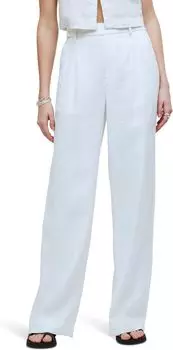 Брюки Madewell The Harlow Wide-Leg Pant in 100% Linen, цвет Eyelet White