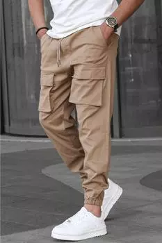 Брюки Madmext, кэмел