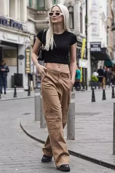 Брюки Madmext, кэмел