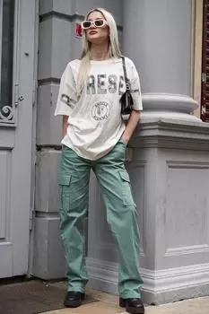 Брюки Madmext, зеленый