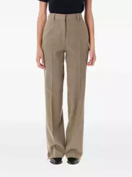 Брюки Maeva с узором в елочку GOLDEN GOOSE, коричневый