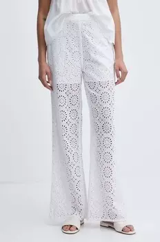 Брюки MAGGY из хлопка Pepe Jeans, белый