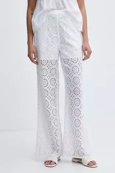 Брюки MAGGY из хлопка Pepe Jeans, белый