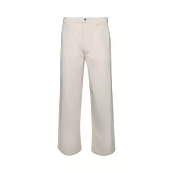 Брюки Maison Margiela High Waisted Trousers 'Ivory', белый