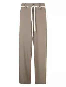 Брюки Maison MIHARA YASUHIRO с нашивкой-логотипом, нейтральный