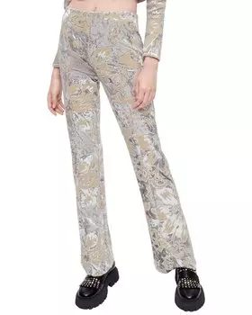 Брюки Maje Paneli, серебряный