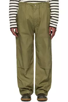 Брюки малярные Engineered Garments, зеленый