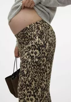 Брюки MAMALICIOUS, коричневый