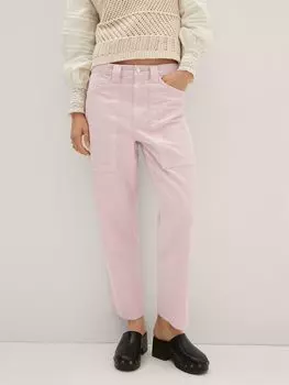 Брюки Mango Alessia, светло-пастельно-розовый