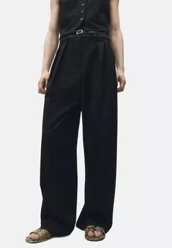 Брюки Mango, черный