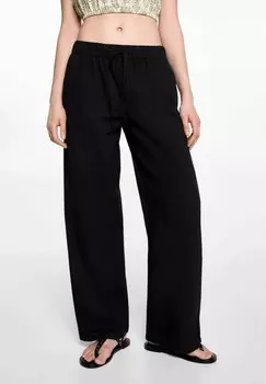 Брюки Mango Kids, черный