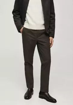 Брюки Mango, коричневый