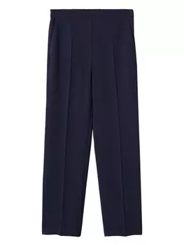 Брюки MANGO Loose fit Pleated Pants Valeria, темно-синий