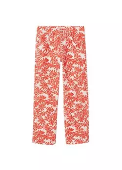 Брюки MANGO Regular Pants Tahiti, оранжевый