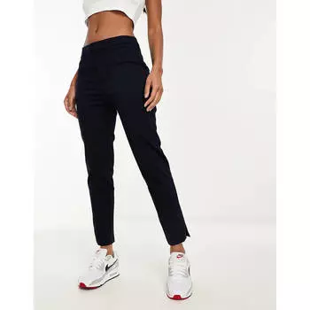 Брюки Mango Slim Leg Tailored Cigarette, темно-синий